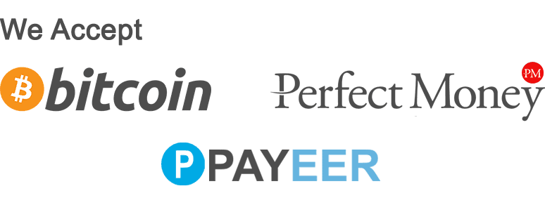 Bitcoin, Crypto, Perfect Money, Payeer